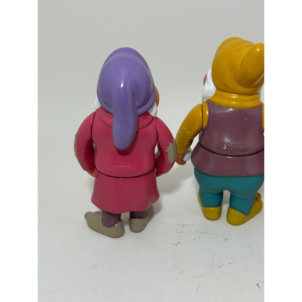 Disney Seven Dwarfs Snow White PVC Action Figure Set Vintage Thailand Complete 7 - Picture 12 of 13